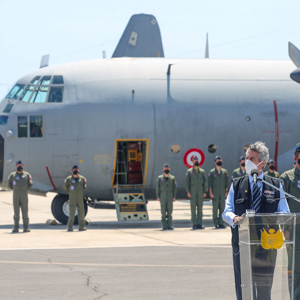 Perú recibe dos aviones Hércules adquiridos a España
