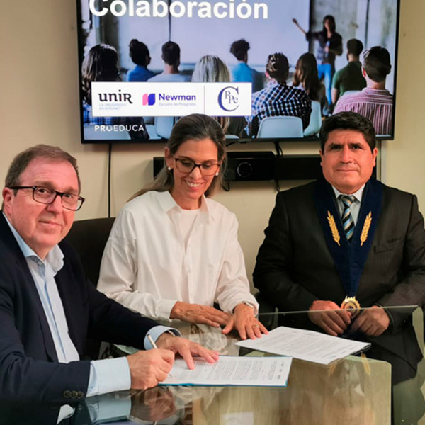 Acuerdo entre UNIR y el Colegio de Profesores del Perú